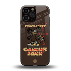 cactus jack travis scott brown back phone cover | glass case for iphone 13 pro max