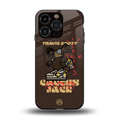 cactus jack travis scott brown back phone cover | glass case for iphone 14 pro
