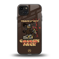 cactus jack travis scott brown back phone cover | glass case for iphone 15