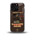 cactus jack travis scott brown back phone cover | glass case for iphone 16 pro