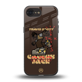 cactus jack travis scott brown back phone cover | glass case for iphone 16e