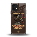 cactus jack travis scott brown back phone cover | glass case for nothing phone 1