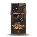 cactus jack travis scott brown back phone cover | glass case for nothing phone 2