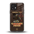cactus jack travis scott brown back phone cover | glass case for nothing phone 2