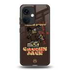 cactus jack travis scott brown back phone cover | glass case for oneplus nord ce 3