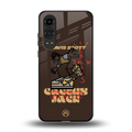 cactus jack travis scott brown back phone cover | glass case for oneplus nord ce 4 lite