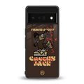 cactus jack travis scott brown back phone cover | glass case for google pixel 6 pro