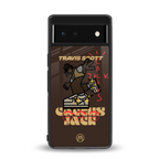 cactus jack travis scott brown back phone cover | glass case for google pixel 6