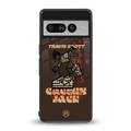 cactus jack travis scott brown back phone cover | glass case for google pixel 7 pro