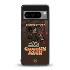 cactus jack travis scott brown back phone cover | glass case for google pixel 8 pro