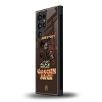 cactus jack travis scott brown back phone cover | glass case for samsung galaxy s23 ultra