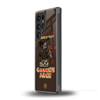 cactus jack travis scott brown back phone cover | glass case for samsung galaxy s25 ultra