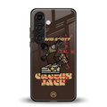 cactus jack travis scott brown back phone cover | glass case for samsung galaxy s24 plus