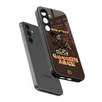 cactus jack travis scott brown back phone cover | glass case for samsung galaxy s24 plus