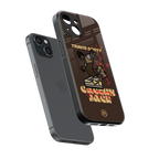 cactus jack travis scott brown back phone cover | glass case for iphone 15