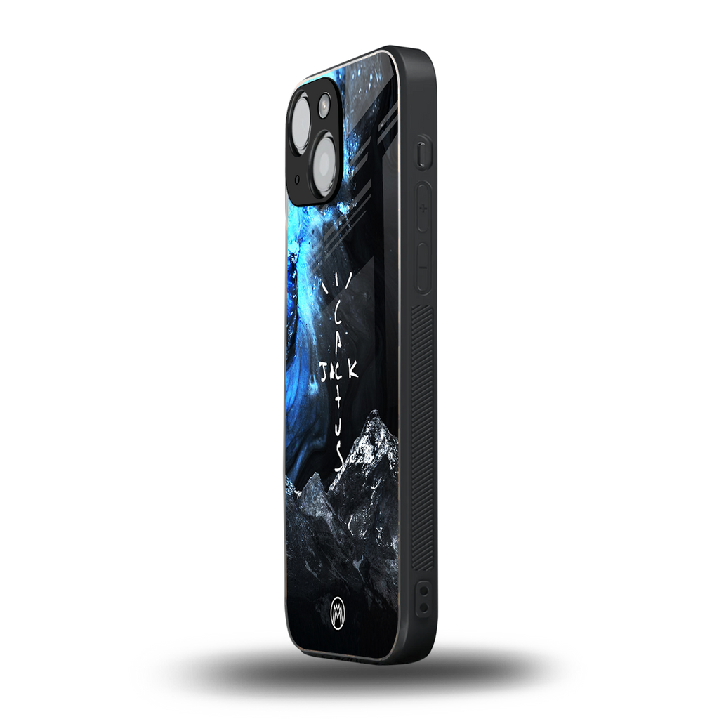 cactus jack travis scott back phone cover | glass case for iphone 13 mini