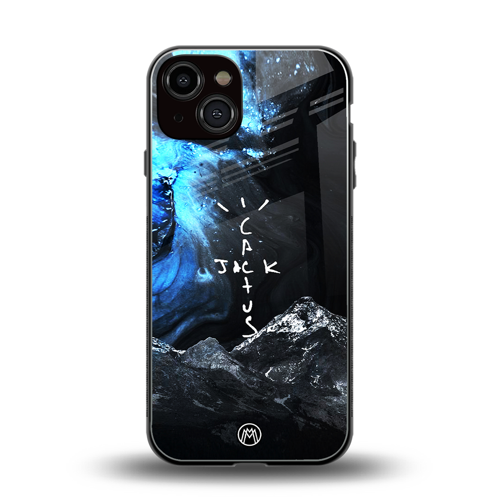 cactus jack travis scott back phone cover | glass case for iphone 13