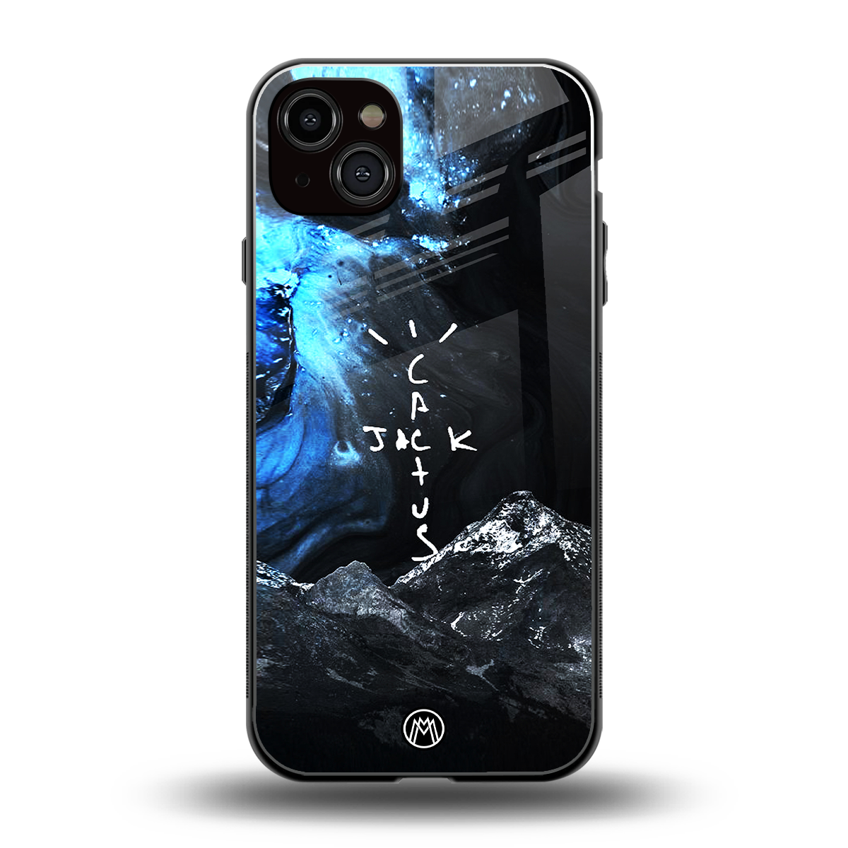 cactus jack travis scott back phone cover | glass case for iphone 15 plus