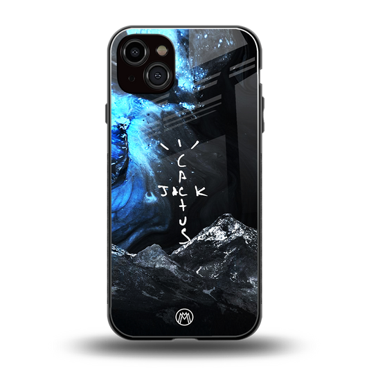 cactus jack travis scott back phone cover | glass case for iphone 14 plus