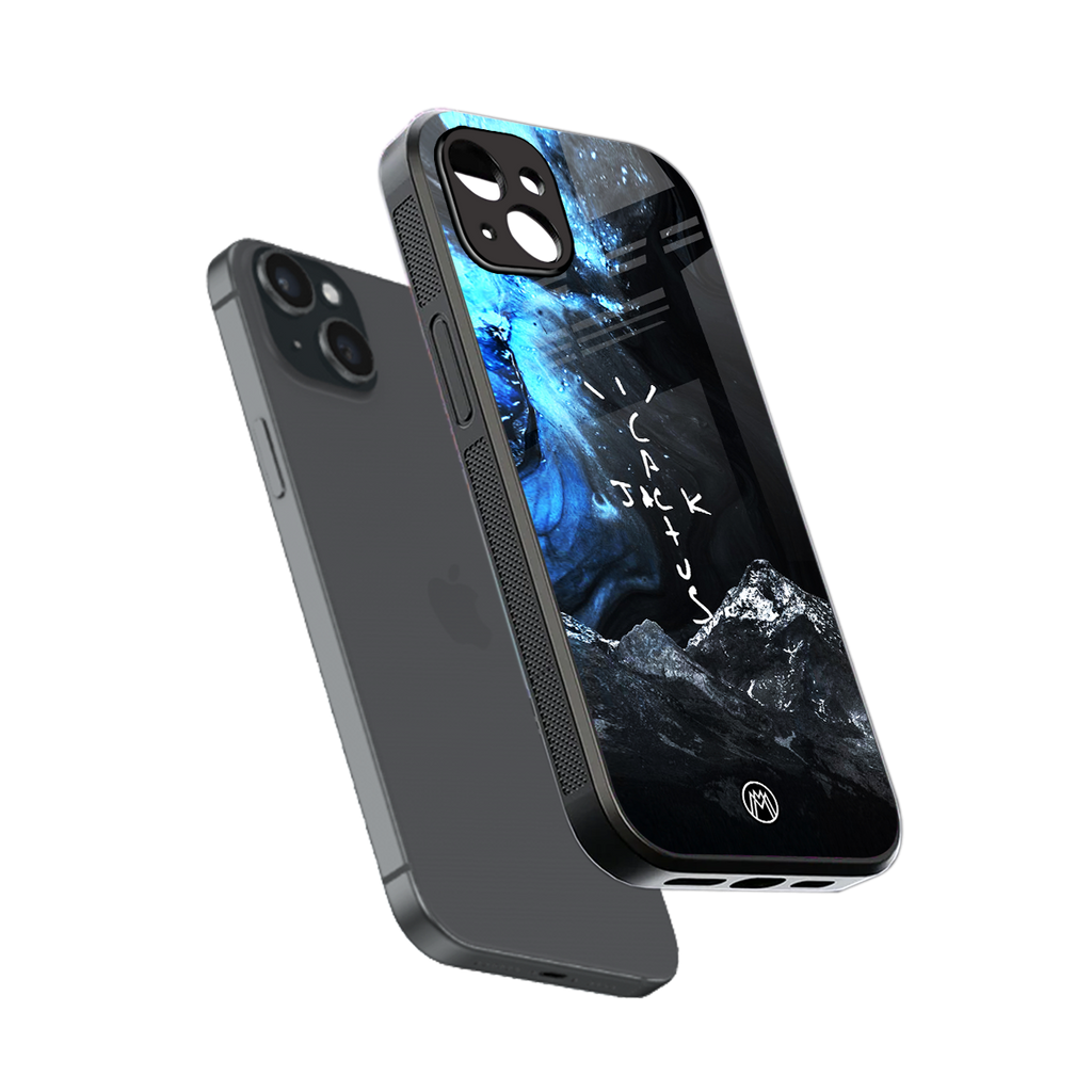 cactus jack travis scott back phone cover | glass case for iphone 14 plus