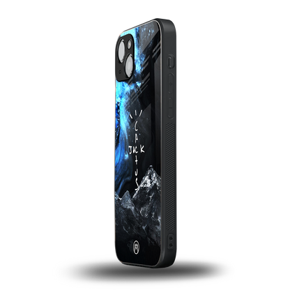 cactus jack travis scott back phone cover | glass case for iphone 14 plus