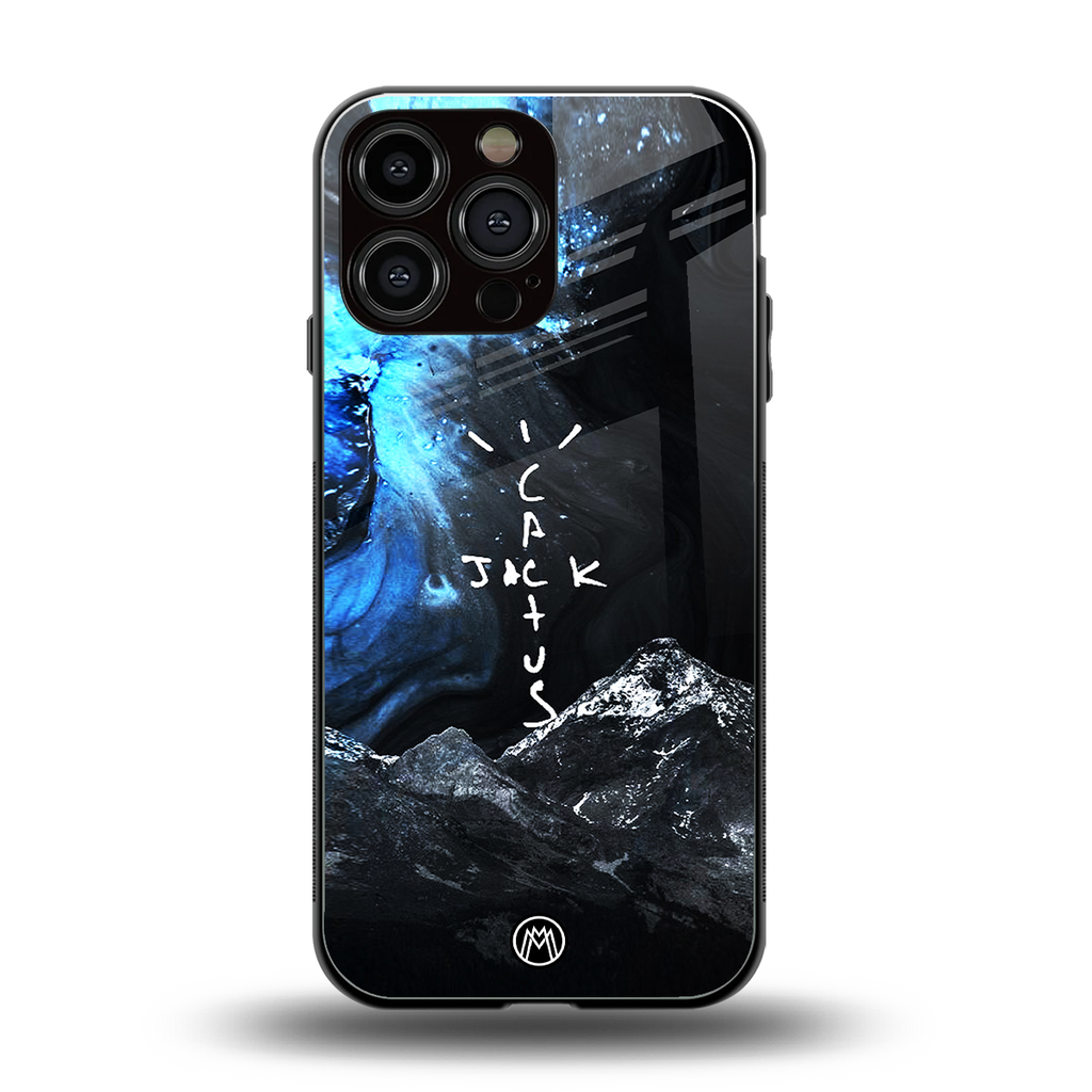 cactus jack travis scott back phone cover | glass case for iphone 15 pro max