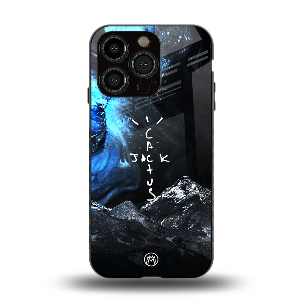 cactus jack travis scott back phone cover | glass case for iphone 15 pro