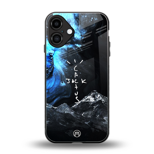 cactus jack travis scott back phone cover | glass case for iphone 16 plus