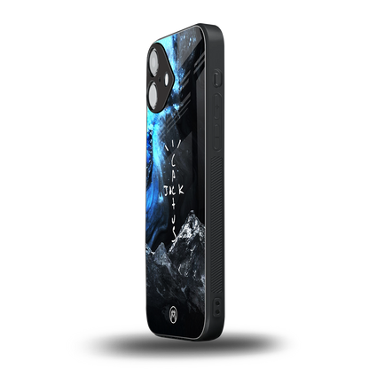 cactus jack travis scott back phone cover | glass case for iphone 16 plus
