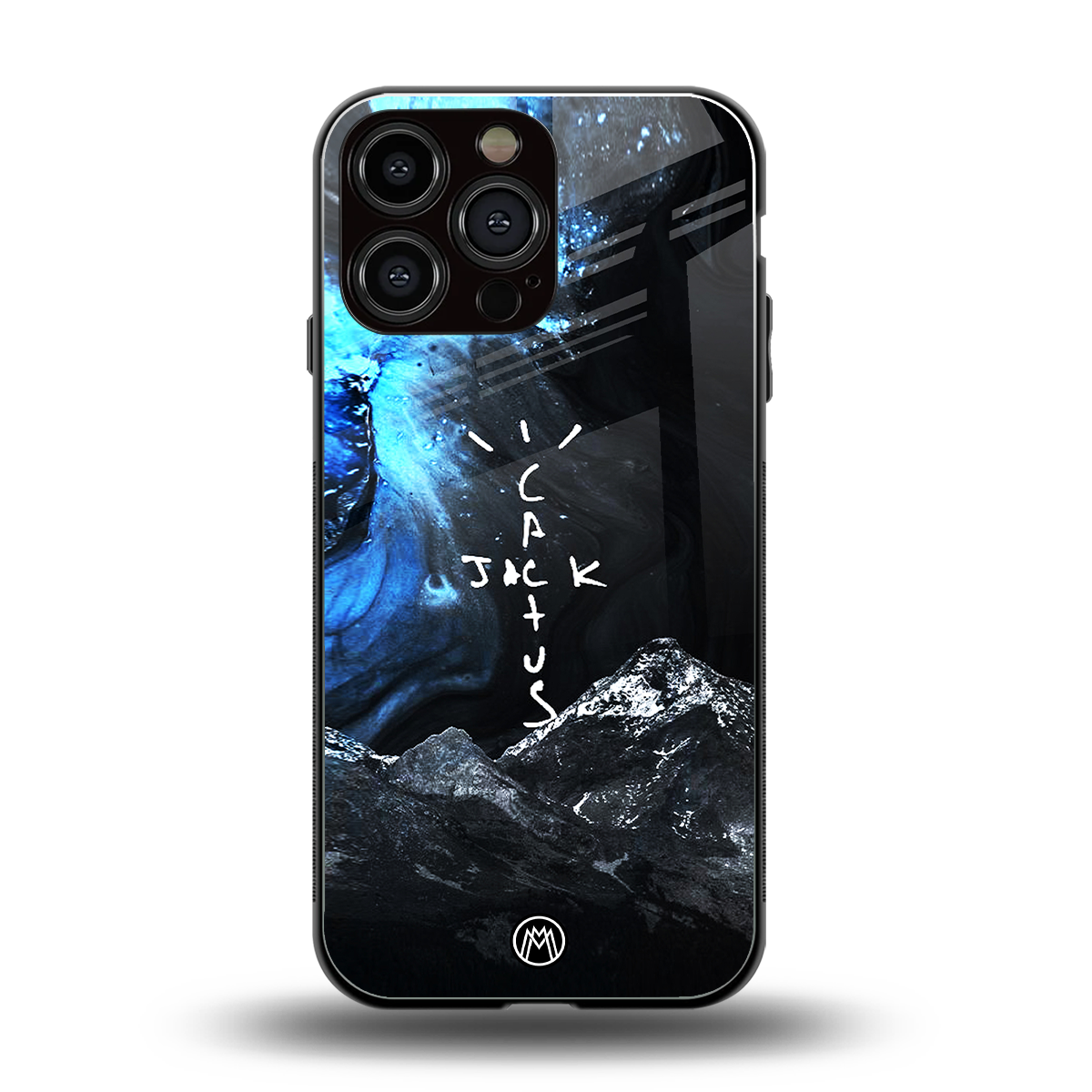 cactus jack travis scott back phone cover | glass case for iphone 16 pro max