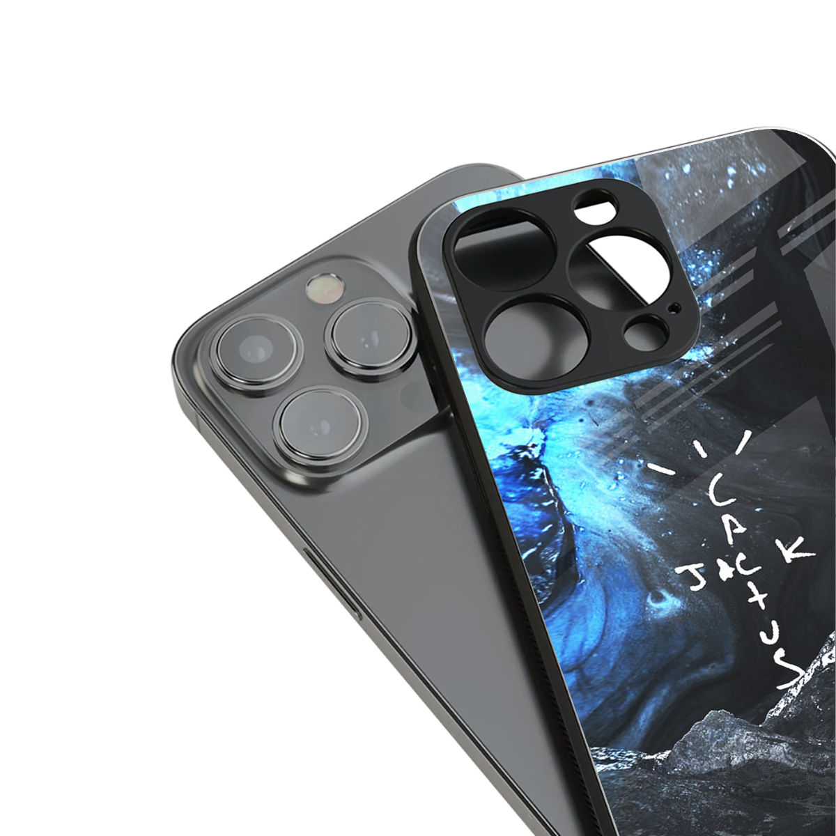 cactus jack travis scott back phone cover | glass case for iphone 15 pro