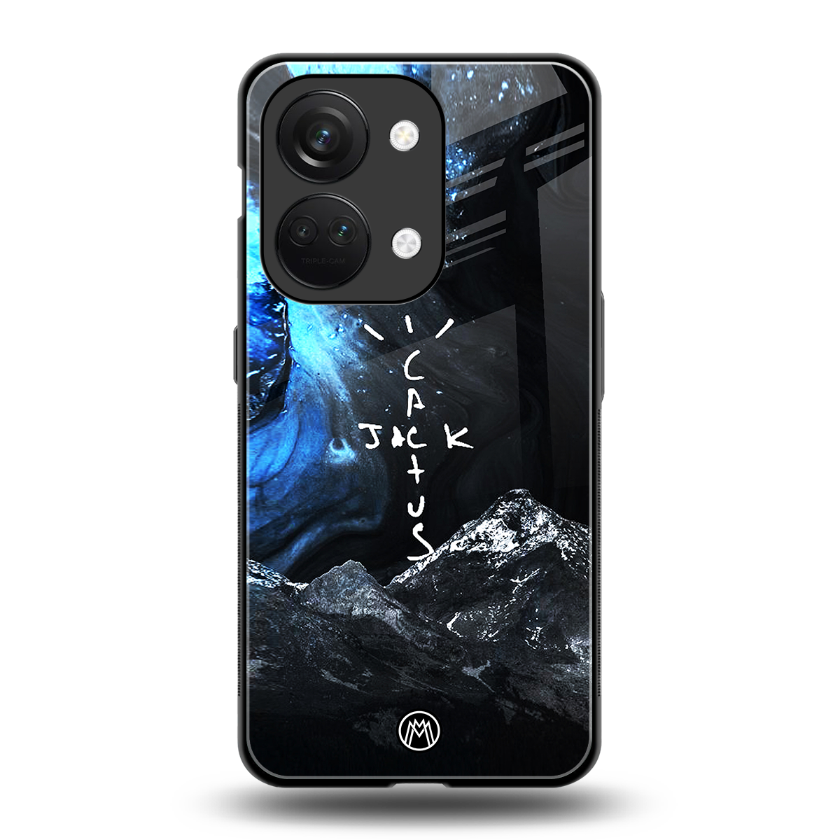 cactus jack travis scott back phone cover | glass case for oneplus nord 3