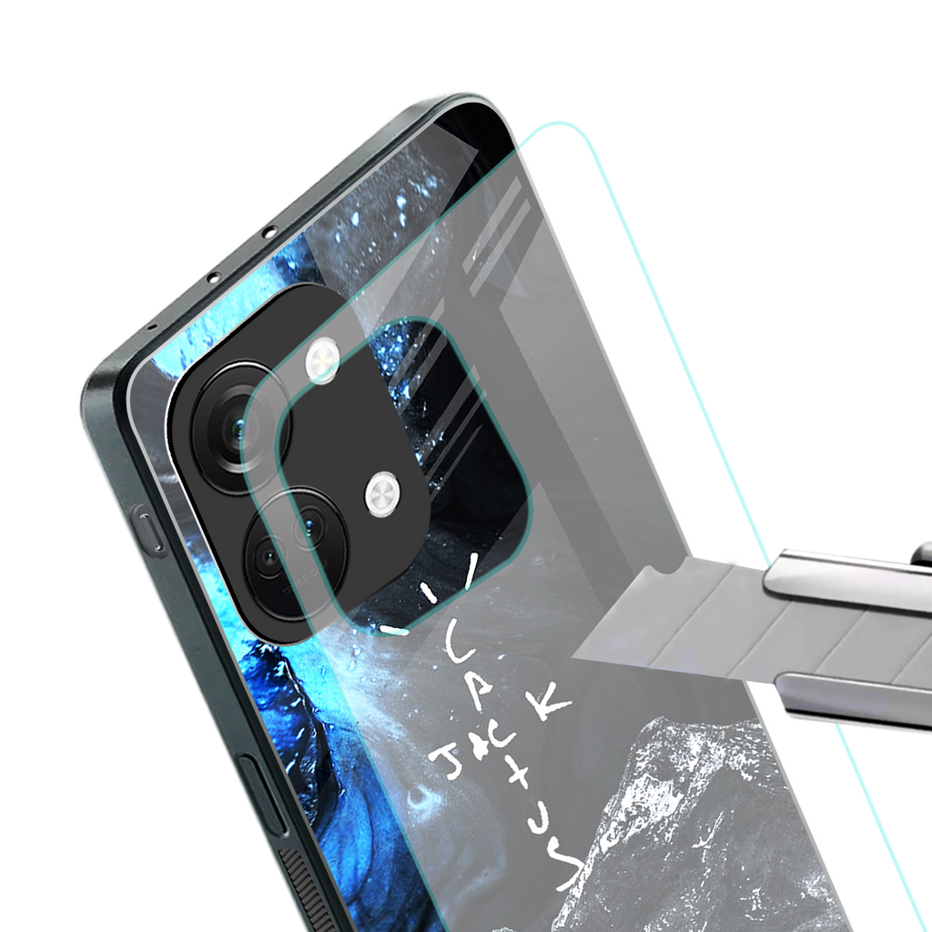 cactus jack travis scott back phone cover | glass case for oneplus nord 3