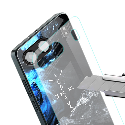 cactus jack travis scott back phone cover | glass case for oneplus nord 4