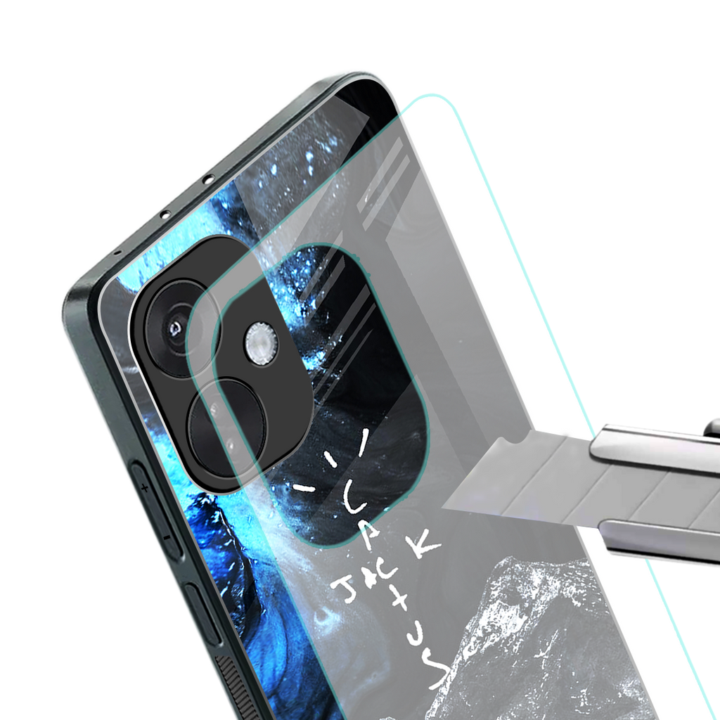 cactus jack travis scott back phone cover | glass case for oneplus nord ce 3