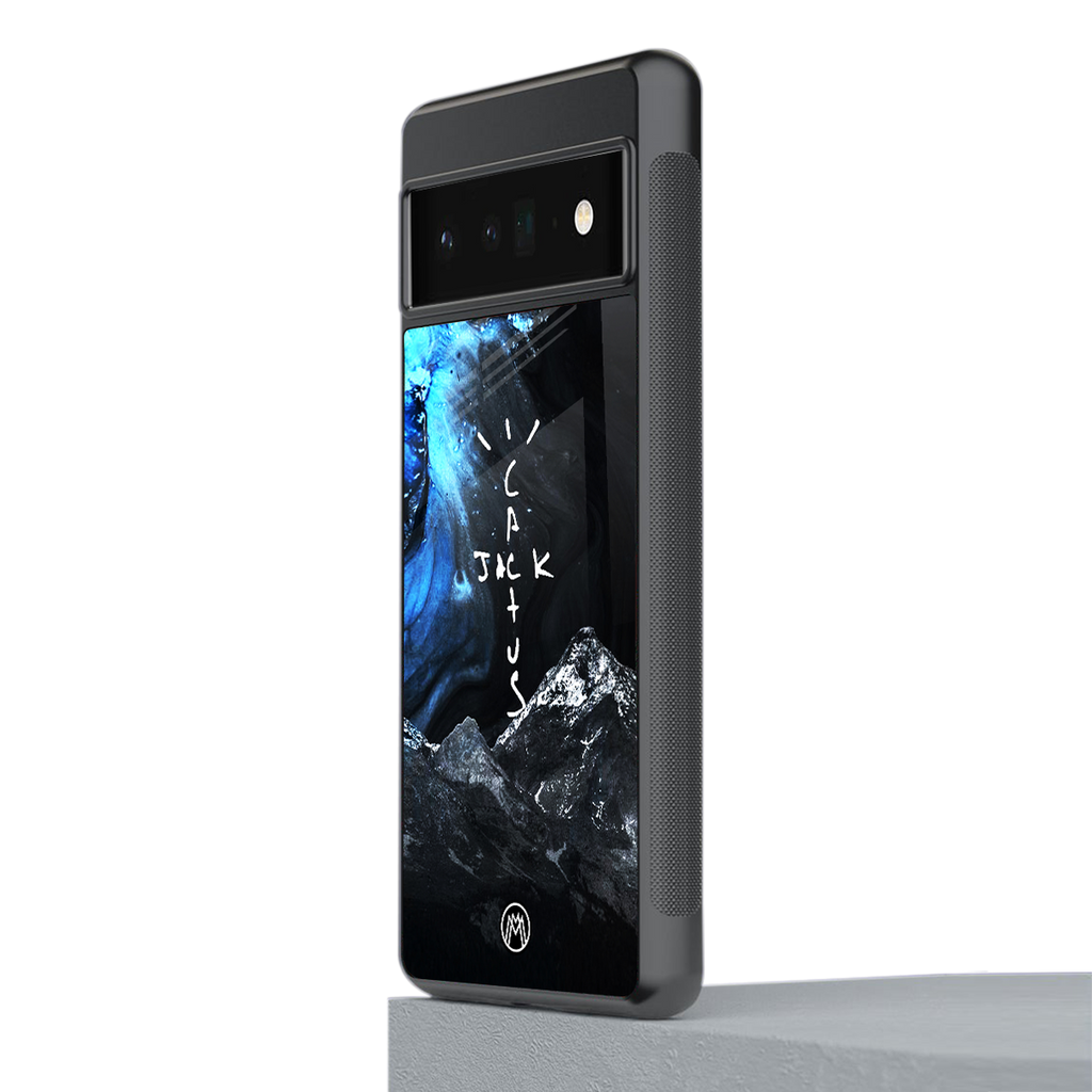 cactus jack travis scott back phone cover | glass case for google pixel 6 pro