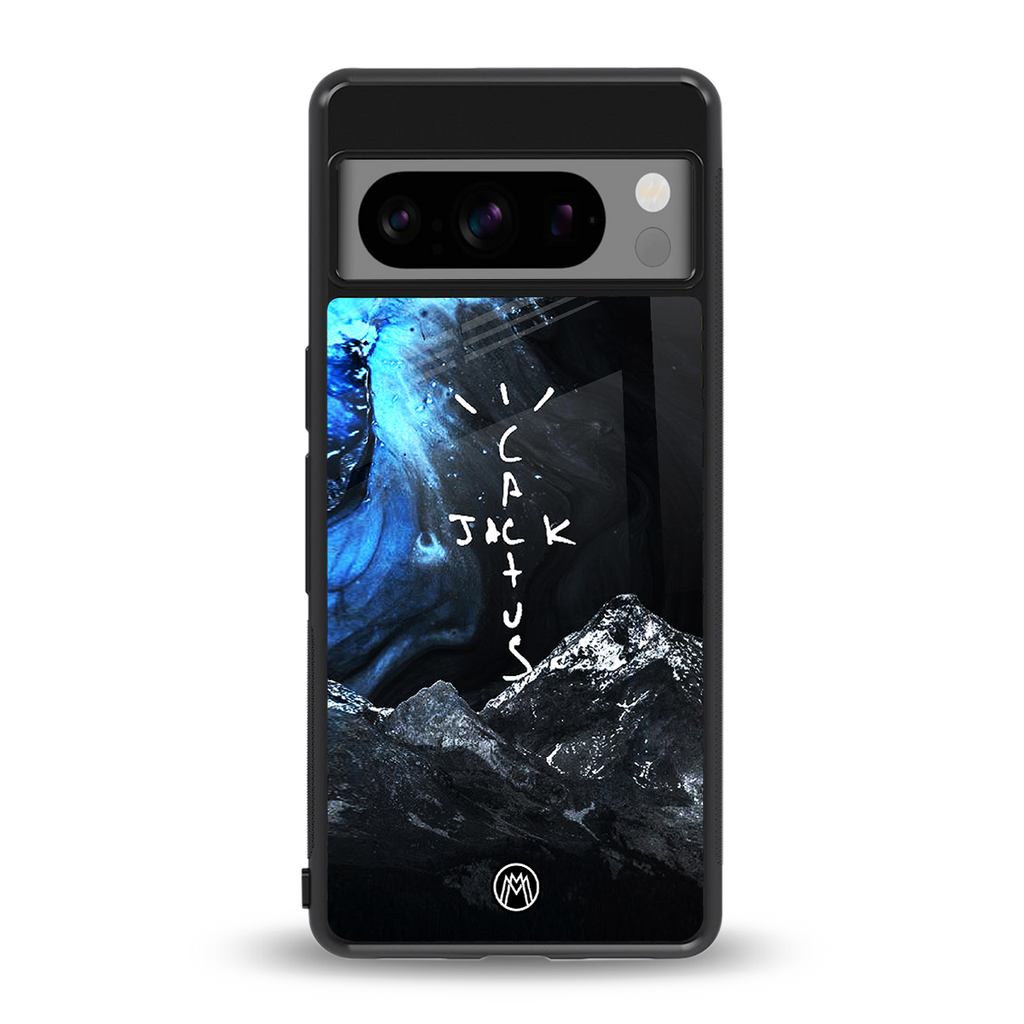 cactus jack travis scott back phone cover | glass case for google pixel 8 pro