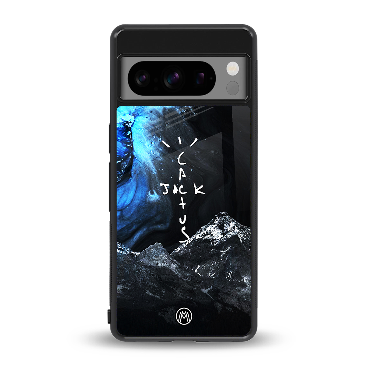 cactus jack travis scott back phone cover | glass case for google pixel 8 pro