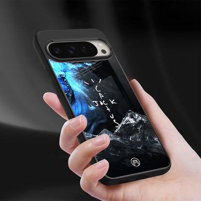 cactus jack travis scott back phone cover | glass case for google pixel 9 pro xl