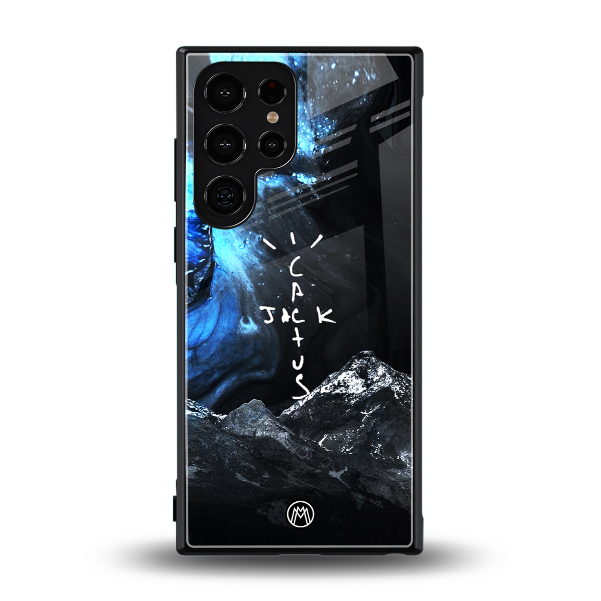 cactus jack travis scott back phone cover | glass case for samsung galaxy s23 ultra