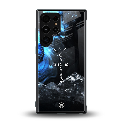 cactus jack travis scott back phone cover | glass case for samsung galaxy s23 ultra