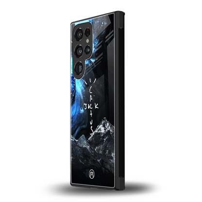 cactus jack travis scott back phone cover | glass case for samsung galaxy s23 ultra