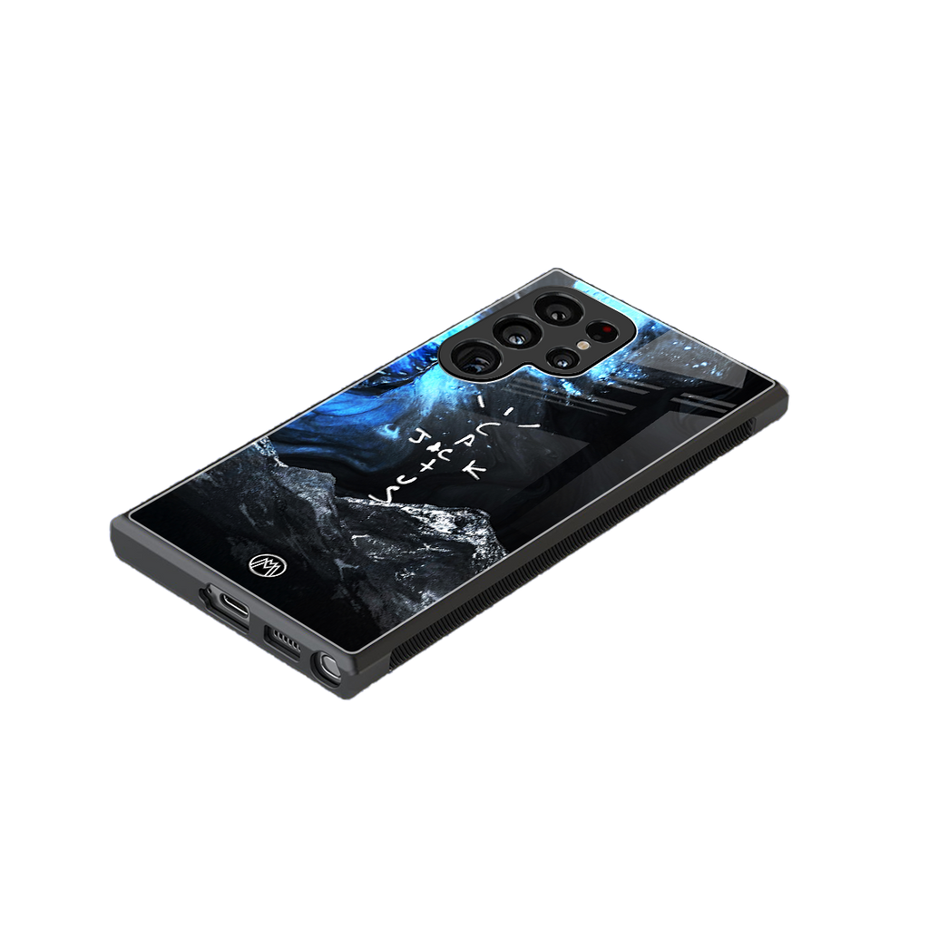 cactus jack travis scott back phone cover | glass case for samsung galaxy s23 ultra