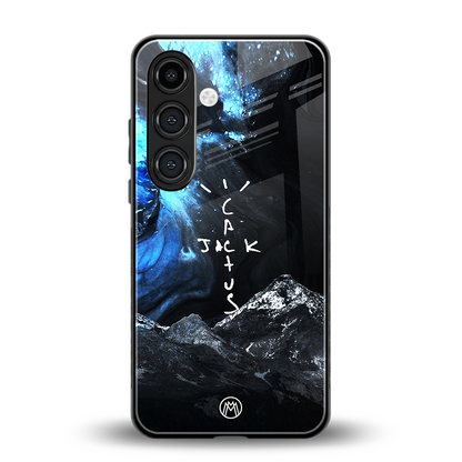 cactus jack travis scott back phone cover | glass case for samsung galaxy s23 plus