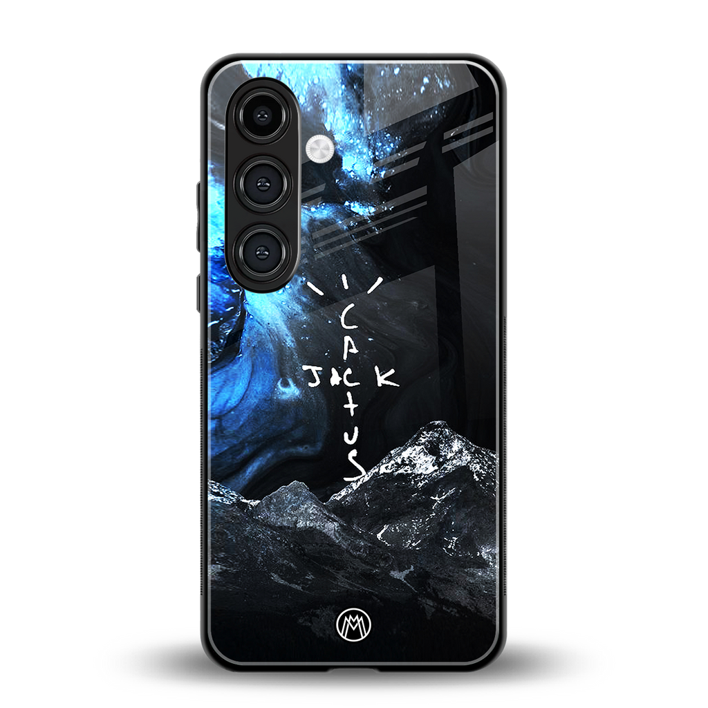 cactus jack travis scott back phone cover | glass case for samsung galaxy s25 plus