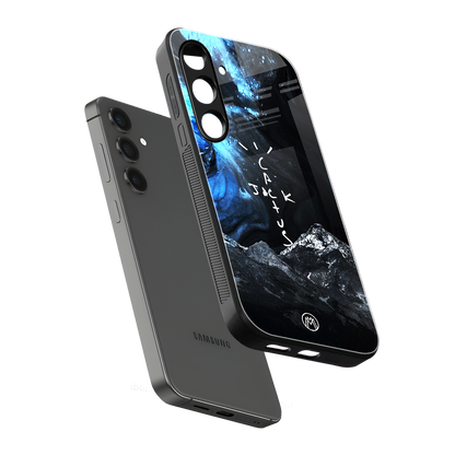 cactus jack travis scott back phone cover | glass case for samsung galaxy s24 plus