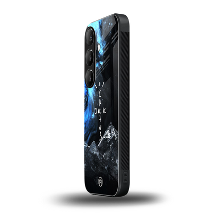 cactus jack travis scott back phone cover | glass case for samsung galaxy s24 plus