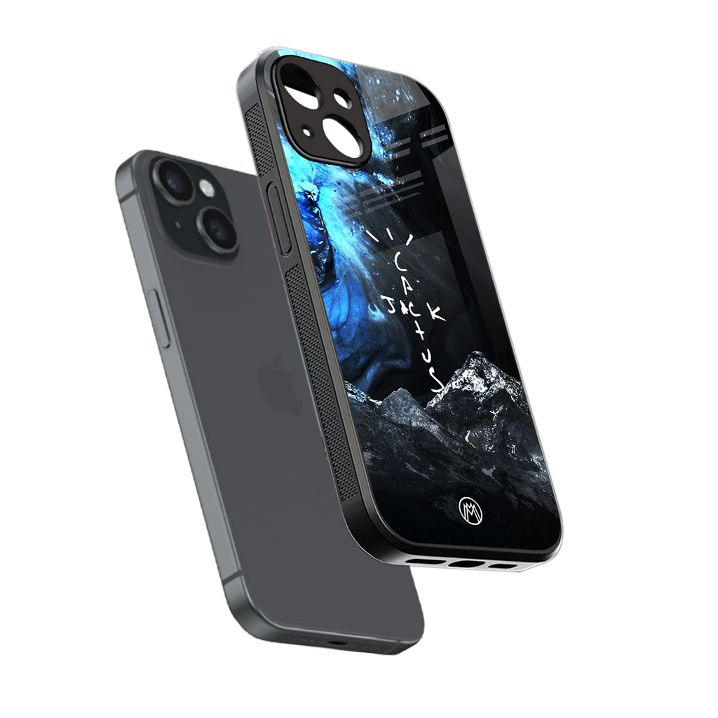 cactus jack travis scott back phone cover | glass case for iphone 14