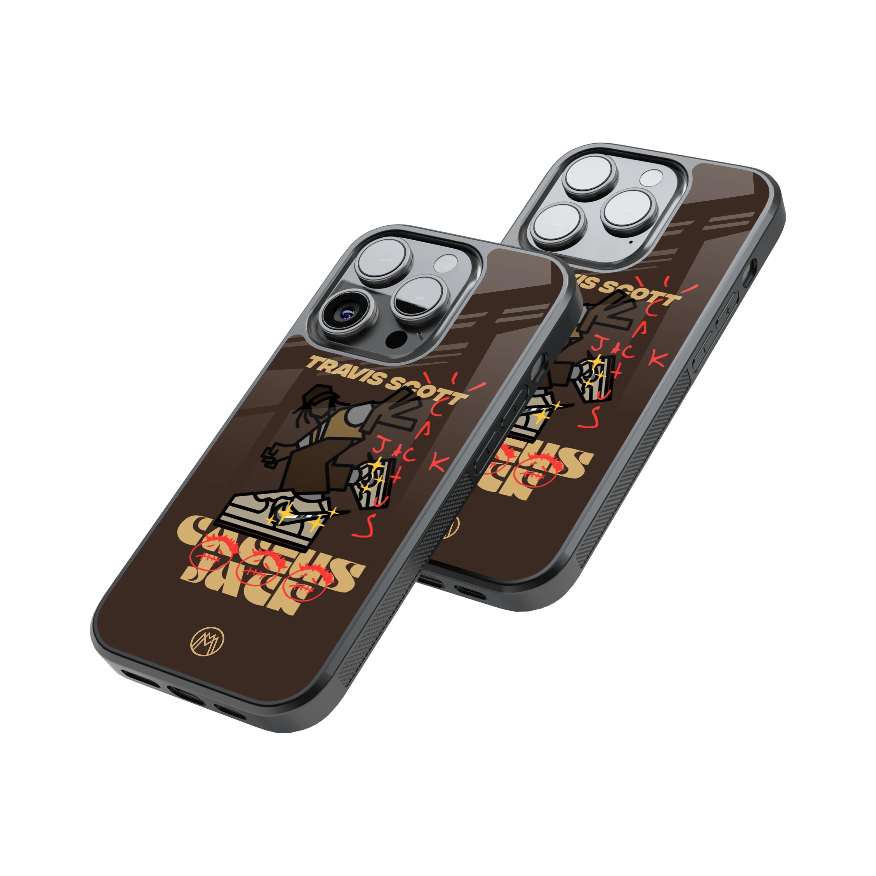 Cactus Jack Travis Scott Brown Phone Cover | Glass Case Mymerchandize Cactus Jack Travis Scott Brown Phone Cover | Glass Case Mymerchandize