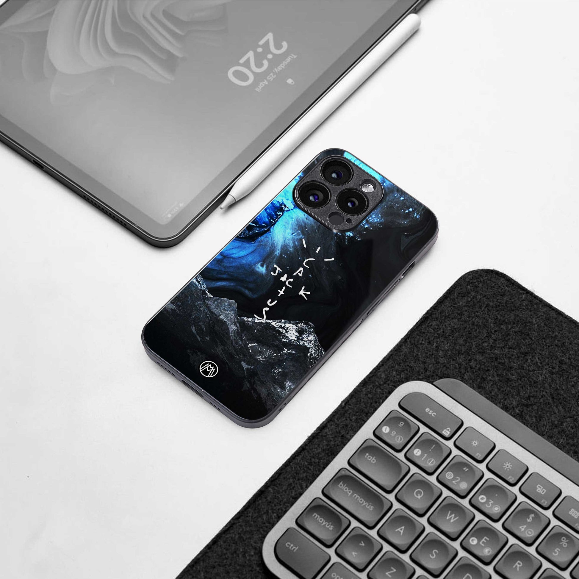 cactus jack travis scott back phone cover | glass case for oneplus nord ce 3